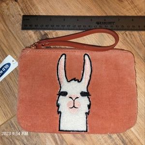 Womens clutch with Llama NWT